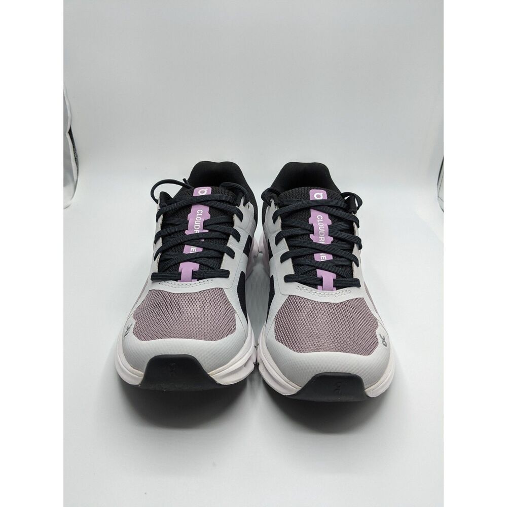 On Women's Cloudrunner Sneakers, Heron/Black, 6 Medium US - Picture 3 of 9